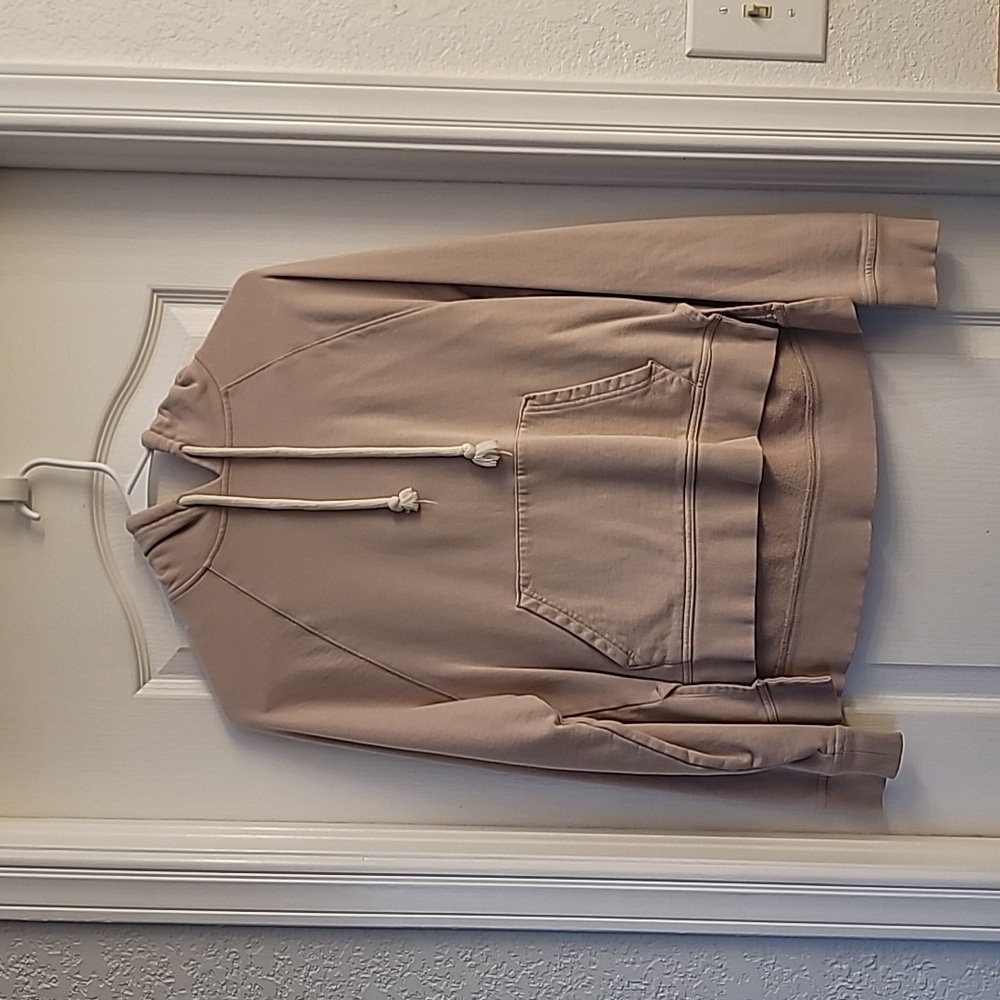 Light pink/nude high-low hoodie size small